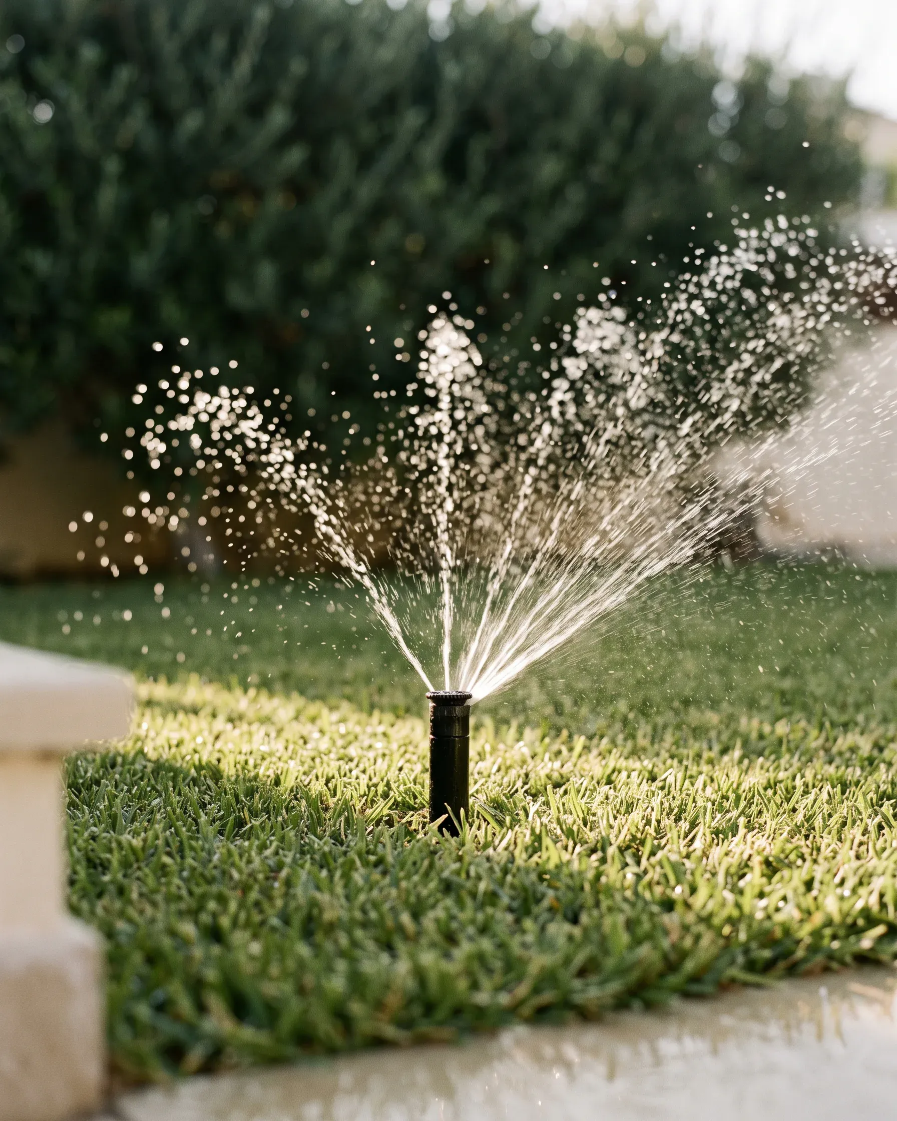 A garden sprinkler, close up